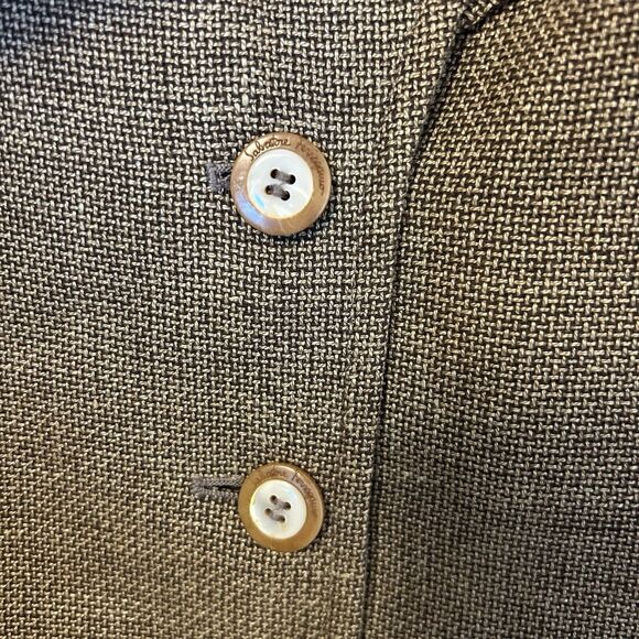 Salvatore‎ Ferragamo Women's Blazer Jacket Vintage Brown Linen Wool Cotton US 12 - Picture 3 of 9